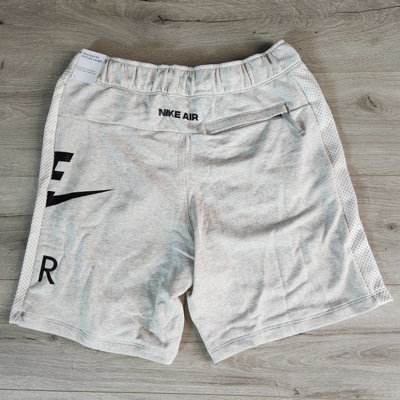 Nike Men's Sportswear Air French Terry Shorts Heather Grey - Picture 2 of 7